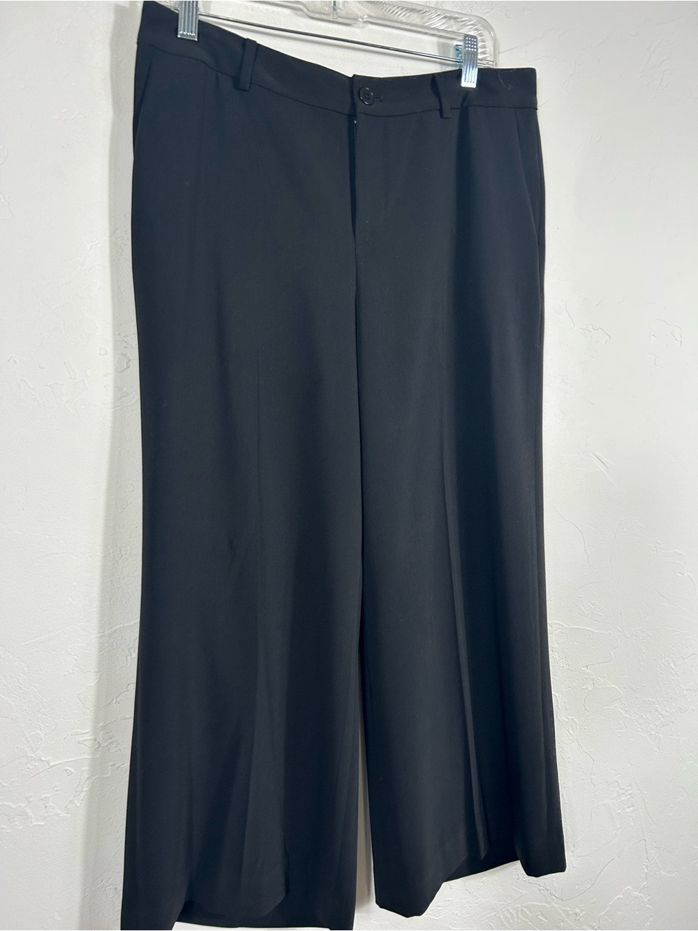 Lauren Ralph Lauren Black Wide Leg Dress Pants Trousers Flat Front Size 6 - Picture 3 of 6